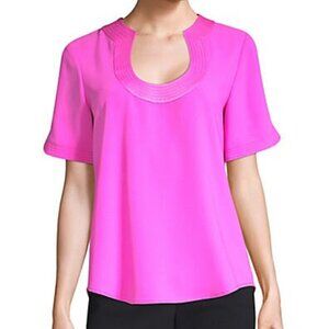 Trina Turk Snapdragon Pink Haiden Top Sz M
